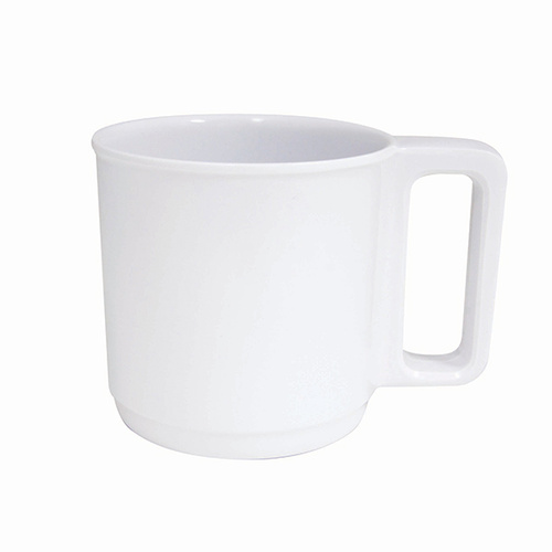 Superware Melamine Coffee Mug White Stackable 350ml (Box of 12) - 49328
