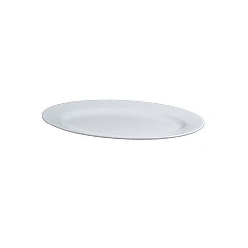 Superware Oval Melamine Platter 360mm Rimmed White  - 49642