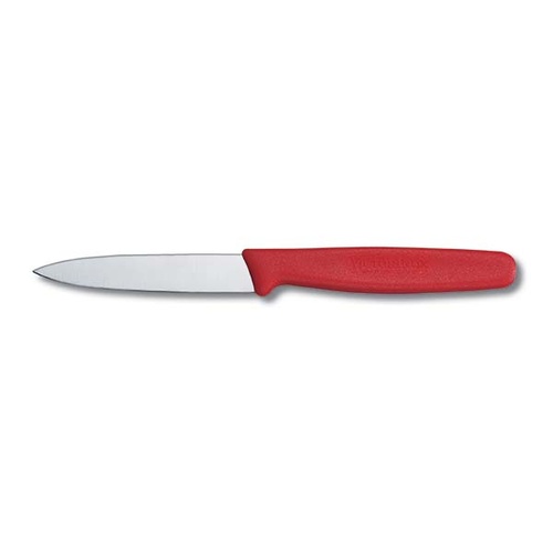Victorinox Paring Knife Straight Edge 80mm - Red Polypropylene - 5.0601