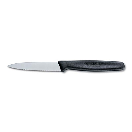 Victorinox Paring Knife Wavy Edge 8cm - Black Polypropylene - 5.0633