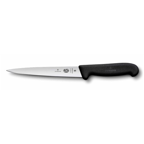 Victorinox Fibrox Flexible Blade Filleting Knife 180mm Black - 5.3703.18