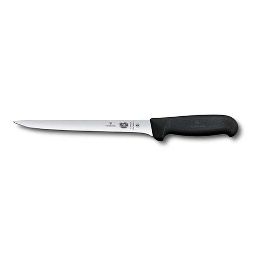 Victorinox Fillet Knife Flexible Narrow 200mm - Black Fibrox - 5.3763.20