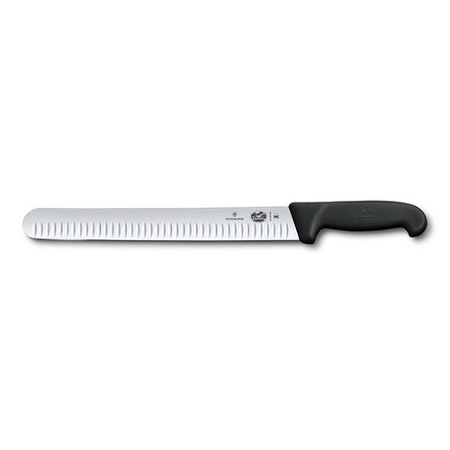 Victorinox Slicing Knife Fluted Edge 360mm - Black Fibrox - 5.4723.36