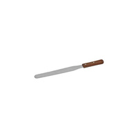 Spatula / Pallet Knife - Straight 100mm - Stainless Steel Blade, Wood Handle  - 51404_TN