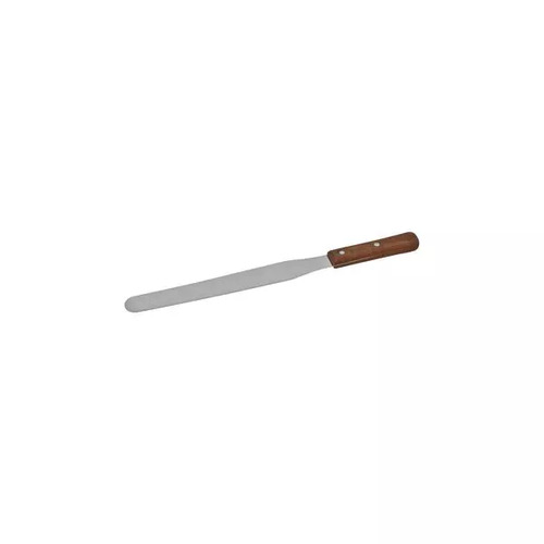 Spatula / Pallet Knife - Straight 150mm - Stainless Steel Blade, Wood Handle  - 51406_TN