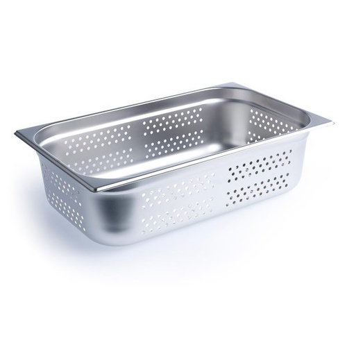 Chef Inox Anti - Jam Steam Pan - 1/1 Size 150mm Perforated - 52006-P