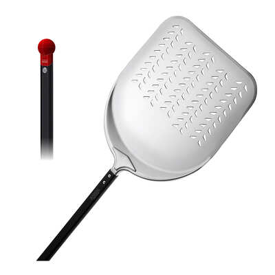 Piazza Pizza Peel Rectangular Perforated Aluminium 360 - 1900mm - 5235126