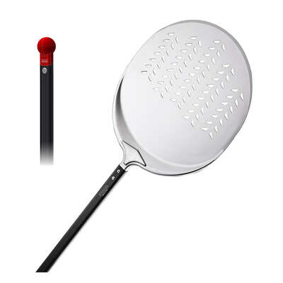 Piazza Pizza Peel Round Perforated Aluminium 450 - 2000mm - 5235346