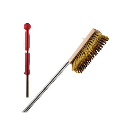 Piazza Oven Brass Brush Rotable Stainless Steel 200 x 60 x 70 - 1330mm - 5237004