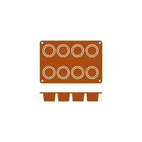 Cilindro 8 Cup 60x35mm / 90ml  - 54628
