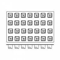 Sweet Corner 28 Cups 52x52x51mm / 102ml  - 54821
