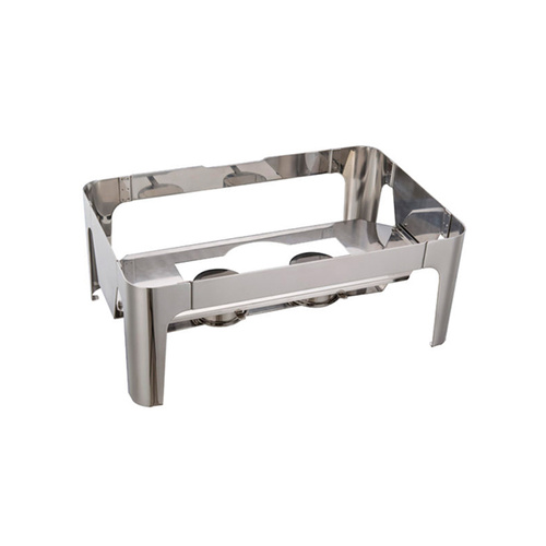 Chef Inox Ultra Chafer Stand - Stainless Steel Rectangular 1/1 To Suit 54920 - 54920-S