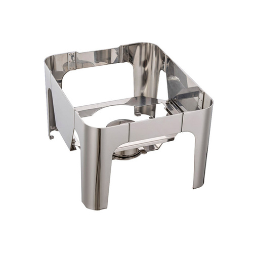 Chef Inox Ultra Chafer Stand - Stainless Steel Rectangular 1/2 To Suit 54921 - 54921-S