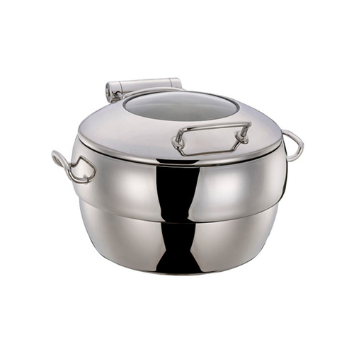Chef Inox Ultra Soup Station - 18/8, 11.0Lt with Glass Lid - 54929