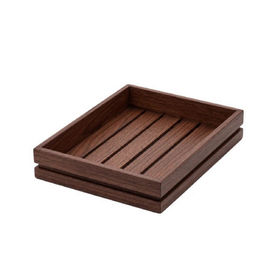 Chef Inox Serve Walnut Wood Tray Gastronorm 2/3 355x325x38mm - 55468
