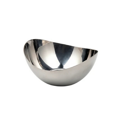 Chef Inox Serve Oval Stainless Steel Serving Bowl 230x210x100mm - 55761