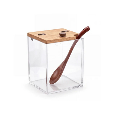 Chef Inox Serve Spare Jar with Beechwood Lid for 55795 62x210mm - 55796