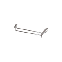 Single Row Glass Hanger 400mm Chrome Plate - 56141