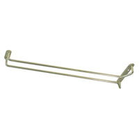 Single Row Glass Hanger 600mm Brass Plated - 56160
