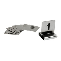 Trenton Stainless Steel Small Table Numbers - Set Of 11 - 20 70x60mm - 57520