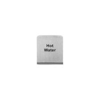 Hot Water Buffet Sign 50x40mm - 18/8 - Stainless Steel  - 57700-1