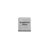 Grapefruit Juice Buffet Sign 50x40mm - 18/8 - Stainless Steel  - 57700-12