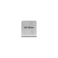 All Bran Buffet Sign 50x40mm - 18/8 - Stainless Steel  - 57700-18
