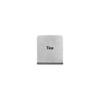 Tea Buffet Sign 50x40mm - 18/8 - Stainless Steel  - 57700-2