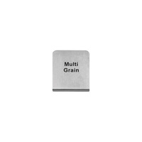 Multi Grain Buffet Sign 50x40mm - 18/8 - Stainless Steel  - 57700-20