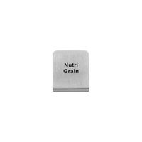 Nutri Grain Buffet Sign 50x40mm - 18/8 - Stainless Steel  - 57700-21