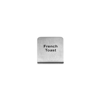 French Toast Buffet Sign 50x40mm - 18/8 - Stainless Steel  - 57700-34