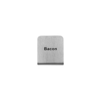 Bacon Buffet Sign 50x40mm - 18/8 - Stainless Steel  - 57700-37
