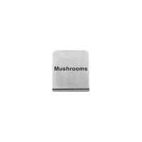 Mushrooms Buffet Sign 50x40mm - 18/8 - Stainless Steel  - 57700-40