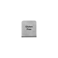 Gluten Free Buffet Sign 50x40mm - 18/8 - Stainless Steel  - 57700-42