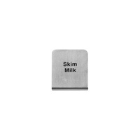 Skim Milk Buffet Sign 50x40mm - 18/8 - Stainless Steel  - 57700-6