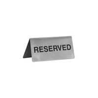 Reserved Table Sign 100x43mm Stainless Steel - 57800