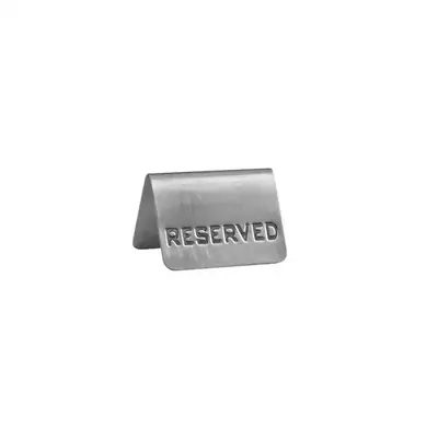 Reserved Table Sign 75x50mm Stainless Steel - 57808