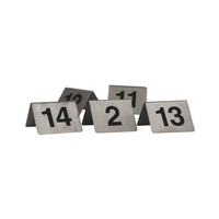 Trenton Table Numbers - "A" Frame - Set Of 41 - 50 50x50mm Stainless Steel - 57850