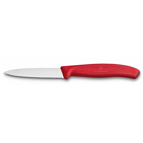 Victorinox Swiss Classic Paring Knife Wavy Edge Red 80mm - 6.7631