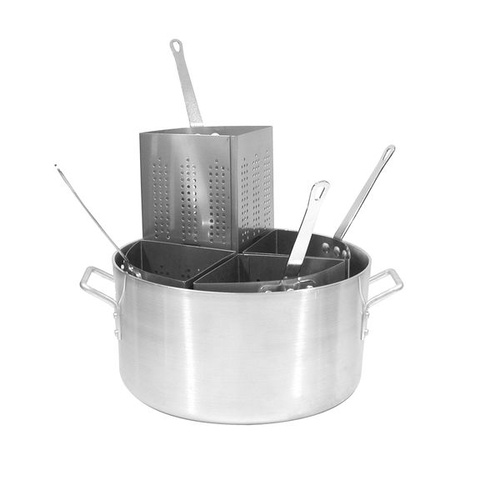 Aluminium Pot 20lt with 4 Stainless Steel Inserts (Pasta Cooker) - 61500