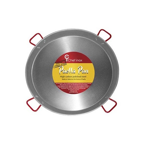 Chef Inox Paella Pan -  High Carbon Polished Steel 900mm - 63790