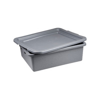 Tote Box 530 x 430 x 175mm - Grey Plastic - LID NOT INCLUDED - 69313-GY