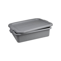 Tote Box - 560 x 400 x 150mm -  Grey Plastic - LID NOT INCLUDED - 69335-GY