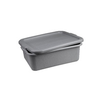 Tote Box - 560 x 400 x 180mm - Grey Plastic - LID NOT INCLUDED - 69337-GY