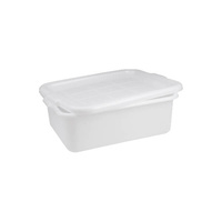 Tote Box - 560 x 400 x 180mm - White Plastic - LID NOT INCLUDED - 69337-W