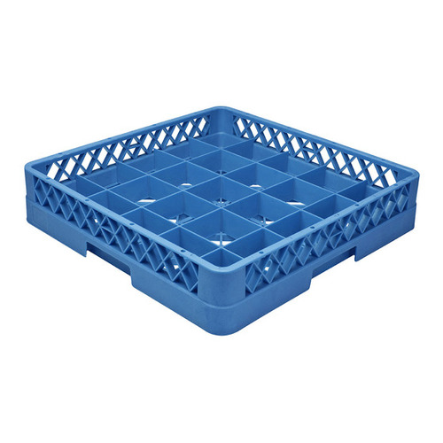 Caterrax 25 Compartment Glass Rack (Maximum Glass Diameter 89mm) 500x500x80mm - 69806-BL