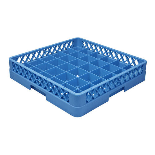 Caterrax 36 Compartment Glass Rack (Maximum Glass Diameter 73mm) 500x500x80mm - 69807-BL