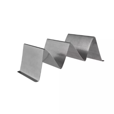 Moda Vintage Taco Stand 3 Compartment - Reversible Stainless Steel (Box of 12) - 70166