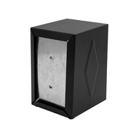 Napkin Dispenser - D Fold 130x95x115mm Black  - 70262-BK