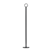Trenton Table Number Stand - Ring Clip, 70x450mm Black (Box of 12) - 70274-BK
